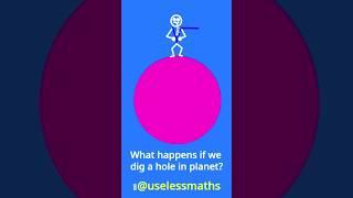 What happens if we dig a hole in a planet? #physics #stem #gravity #gravitation #maths #astronomy