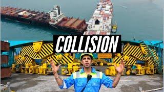 COLLISION Of 2 Big Ships Captured LIVE On Camera