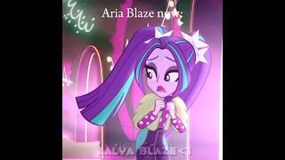 Aria Blaze then vs now #dazzlings #mylittlepony #mlp #mlpeg #aria #underourspell #dazzlings