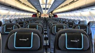 NEW EUROWINGS AIRBUS A340-300 ECONOMY CLASS CABIN TOUR REVIEW FULL HD 60fps