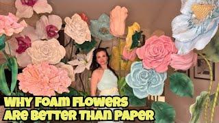 DIY Giant Foam Roses - How to make them & with what!