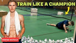 Worlds Most Intense badminton training Session!