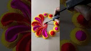 Rangoli designs for beginners #rangoli#rangolidesigns #rangoliforbeginners #shorts