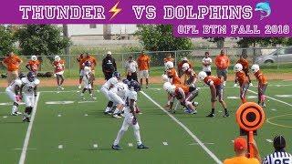 THUNDER vs. Durham Dolphins (FALL BTM 2018)