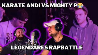 KARATE ANDI vs MIGHTY P German Freestyle Rap | REACTION