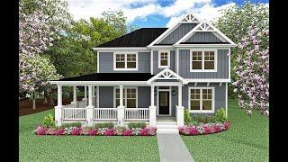 Oxford Plan - Charleston Coastal Farmhouse - Charlotte Custom Home Builder | PresPro Custom Homes