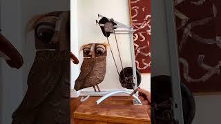 Kinetic owl from the 2021 David Jones Xmas windows