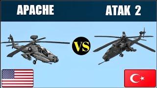 TAI T929 ATAK-2 VS AH-64E Apache Guardian Attack Helicopter