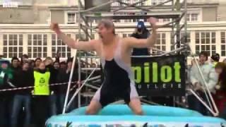 Man Dives Into Shallow Kiddy Pool From 35 Feet In The Air