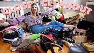 HUGE CLOSET CLEAN OUT || Purging 400 Items from my closet!! || Trying on ALL my clothes