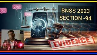 WHAT IS BNSS 2023 SECTION 94 || ABOUT BNSS 2023 SECTION 94