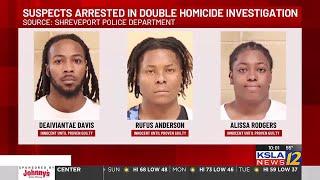 Shreveport Police arrest 3 people in connection to double homicide