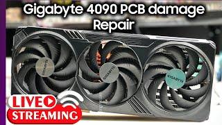 [LIVE No.9]  Gigabyte RTX 4090 Broken PCB and 3090Ti GPU swap