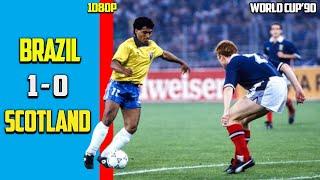 Brazil vs Scotland 1 - 0 Highlights Group Stage World Cup 90 HD