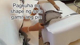 Pagkuha ng shape ng Sofa gamit ang pin|Jasfelvlog