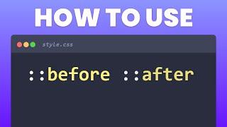 Learn CSS ::before and ::after in 4 Minutes