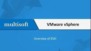 VMware vSphere Overview of ESXI Online Training Video | Multisoft Virtual Academy