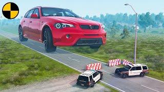 Super Giant Car vs Police  BeamNG.Drive