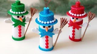 ️ DIY Snowman  Christmas decorations  Christmas craft idea