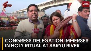 Ram Mandir News: Congress Delegation Takes Holy Dip In Saryu Amidst Controversy | Reporter Diary