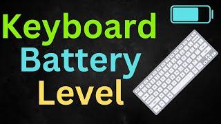 How to Check Apple Magic Keyboard Battery Level on Mac Quick & Easy Steps