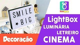 Luminária Cinema Light Box