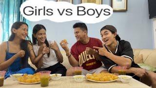 Pani Puri Challenge || Girls Vs boys || Varsha Thapa