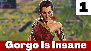 This INCREDIBLE Civ 6 Deity Hoplite Strategy Is Unstoppable - Gorgo Is OP