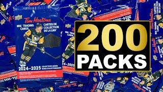 Opening 200 Packs of 2024-25 Upper Deck Tim Hortons Hockey Cards - NHL Trading Cards