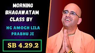 ISKCON ROHINI Morning Bhagawatam Class By HG Amogh Lila Prabhu Ji (SB 1.29.02)