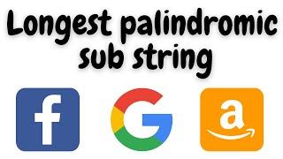 longest palindromic substring leetcode python solution | longest palindromic substring