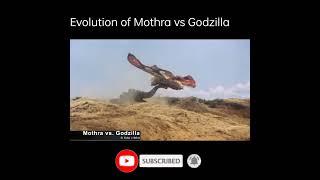 #Evolution of Mothra vs Godzilla | Bad Romance #shorts