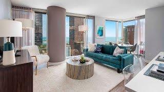 A luxury 2-bedroom, 2-bath model at Streeterville's new Moment apartments