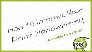 How to Improve Your PRINT Handwriting! ️