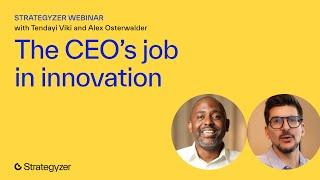 The CEO's job in innovation