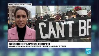 US protesters call for justice ahead of George Floyd murder trial