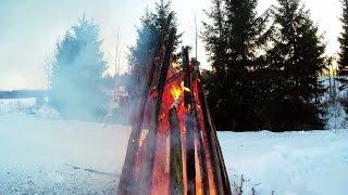 4K CAMFIRE  with Powerful Shamanic Drumming Native American music