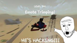 Getting to Level 300 In Evade While Emote Trimping! | Roblox Evade Movement