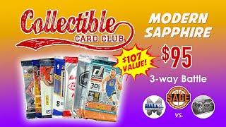 Collectible Card Club Battle vs. SpursCards21 & CardManic!  $95 Modern Sapphire Basketball Box