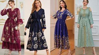 Stylish Chic Summer Floral Midi Belted Dress Designs Ideas For Women 2025 Collection