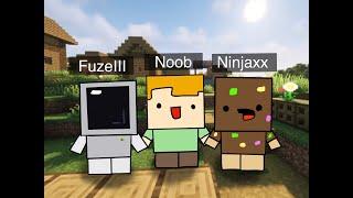 Minecraft mais Fuze et Nino se font troll par Ninjaxx