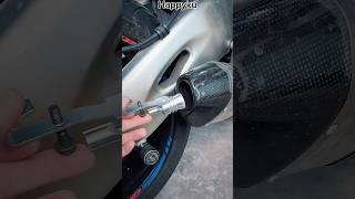 Turbo sound whistle exhaust pipe on honda cbr 