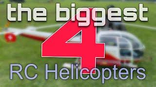 THE 4 BIGGEST AND COOLEST TURBINE RC HELICOPTERS OF THE WORLD IN 2024  | AMAZING