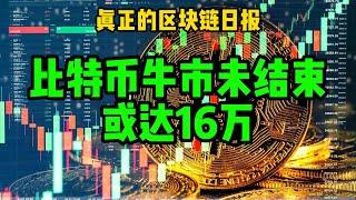区块链日报（508）比特币本轮牛市未结束，或到16万