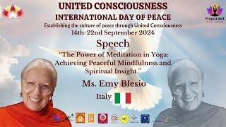 Ms. Emy Blesio, Italy  Speech UCIDP 2024