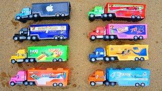 Learn Colors with Wrong Heads Mack Truck Disney Cars 3 Lightning McQueen | Cars Toys for Kids