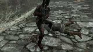 Skyrim Killmove Montage - Over 2 Minutes Killing This One Poor Bard