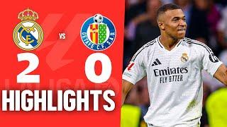 REAL MADRID vs GETAFE (2-0) | RESUMEN y GOLES DEL PARTIDO | La liga 2024 25