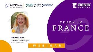 Study in France Webinar by Maud Le Bars | OMNES EDUCATION | Join in Campus