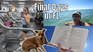 Last days in Florida | Beach Swims, Gym Sessions, Reading, Back Home with Honey!